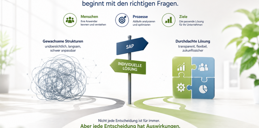 Ich dachte, SAP wäre die richtige Entscheidung. Heute sehe ich das etwas anders.