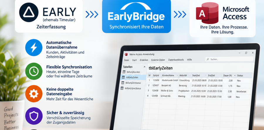 EARLY / Timeular Zeiterfassung automatisch mit Microsoft Access verbinden