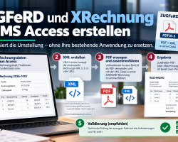 ZUGFeRD und XRechnung aus MS Access erstellen – so funktioniert die Umstellung